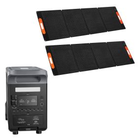 Portable Power Station with 2PCS 200W Solar Panels, 3000W Solar Generator Power Station Portable Power Station with 2PCS 200W Solar Panels, 3000W Solar Generator Power Station